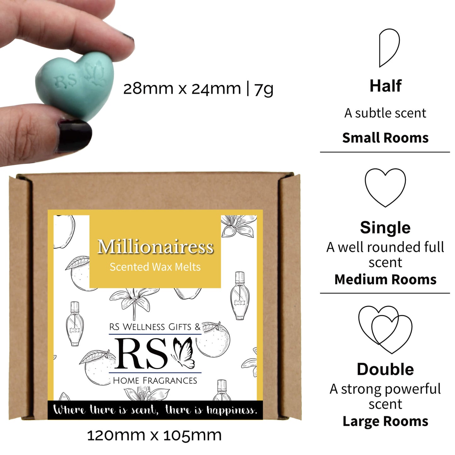 Millionairess Scented Heart Wax Melts