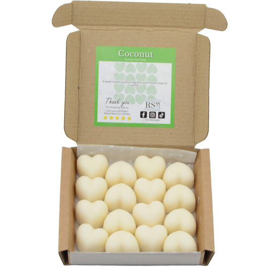 Coconut Scented Heart Wax Melts