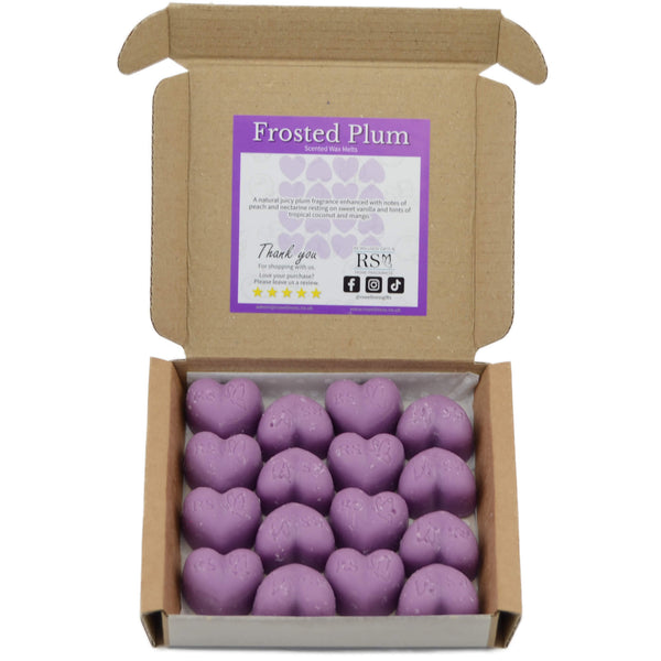 Frosted Plum Scented Heart Wax Melts