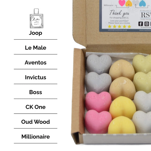 Aftershave Collection Scented Heart Wax Melt Mix