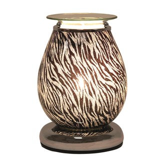 Animal Print Stripe Oval Electric Touch Wax Melter