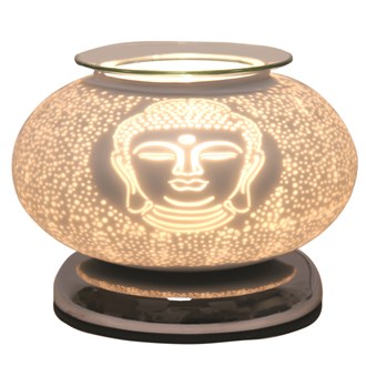 Electric Wax Melter Touch - White Satin Buddha Ellipse