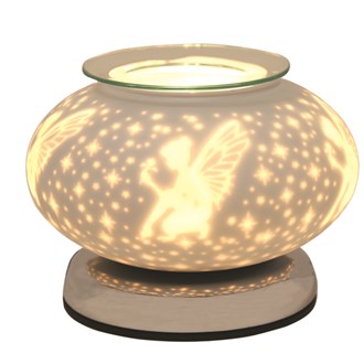 Electric Wax Melter Touch - White Satin Seated Fairy Ellipse