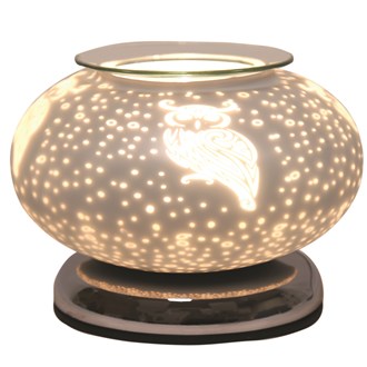 Electric Wax Melter Touch - White Satin Owl Ellipse