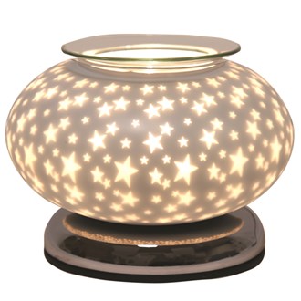 Electric Wax Melter Touch - White Satin Star Ellipse