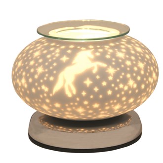 Electric Wax Melter Touch - White Satin Unicorn Ellipse