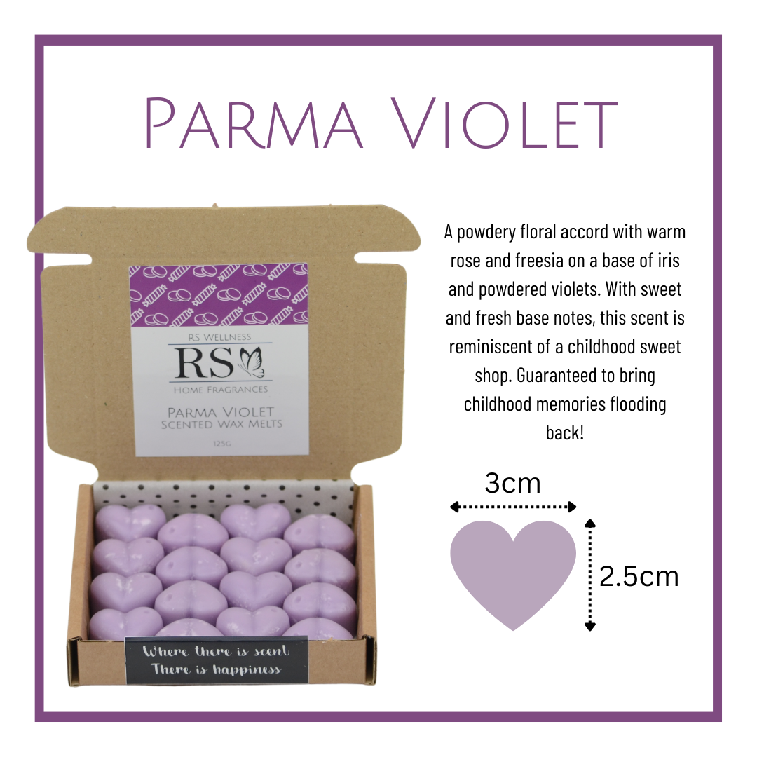 Parma Violet Scented Heart Wax Melts