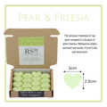 Pear and Freesia Scented Heart Wax Melts
