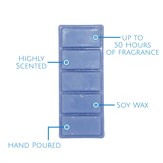 Fresh Linen Scented Soy Wax Snap Bar 50g