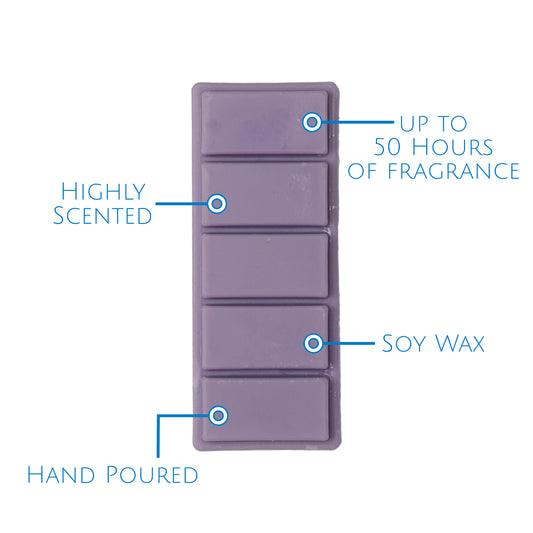 Frosted Plum Scented Soy Wax Snap Bar 50g